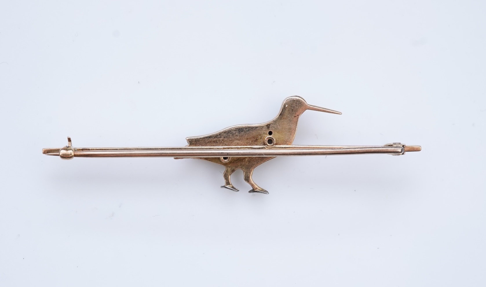 A gold and enamel brooch, circa 1900